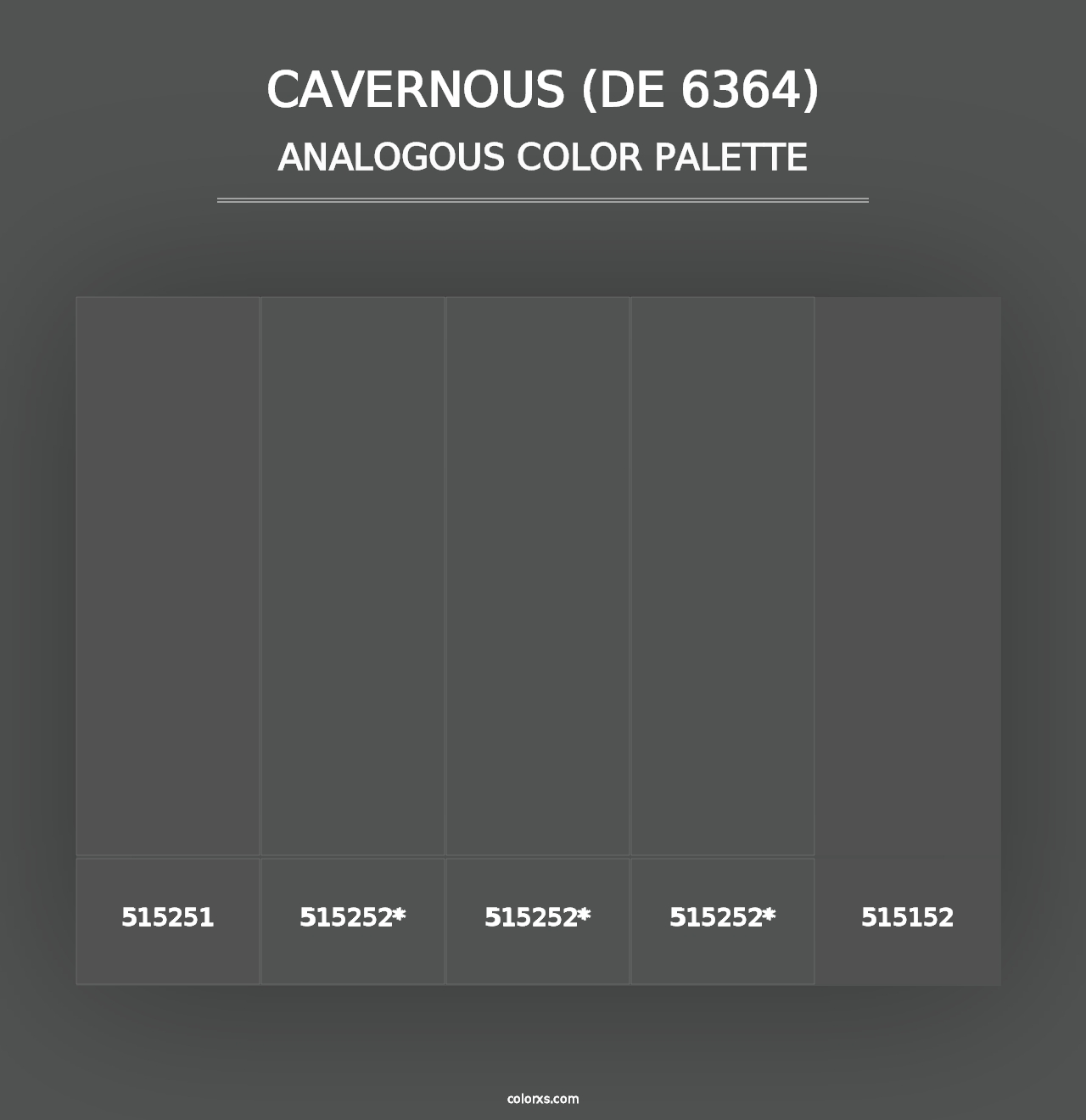 Cavernous (DE 6364) - Analogous Color Palette