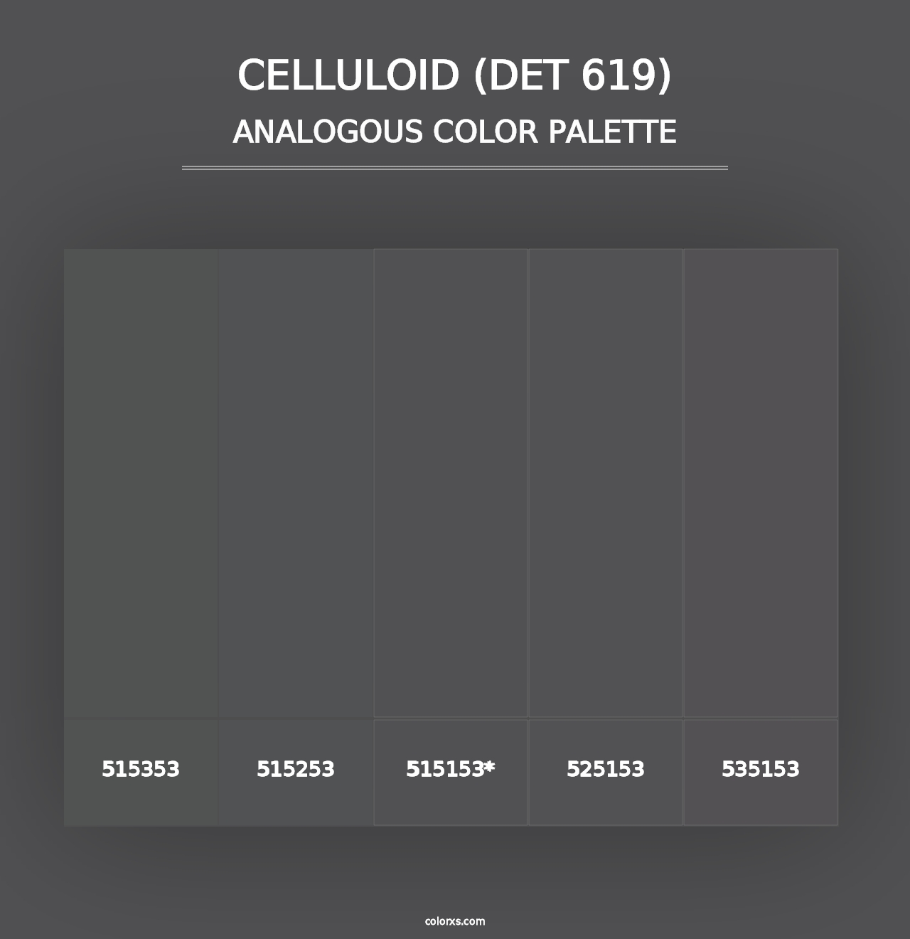 Celluloid (DET 619) - Analogous Color Palette