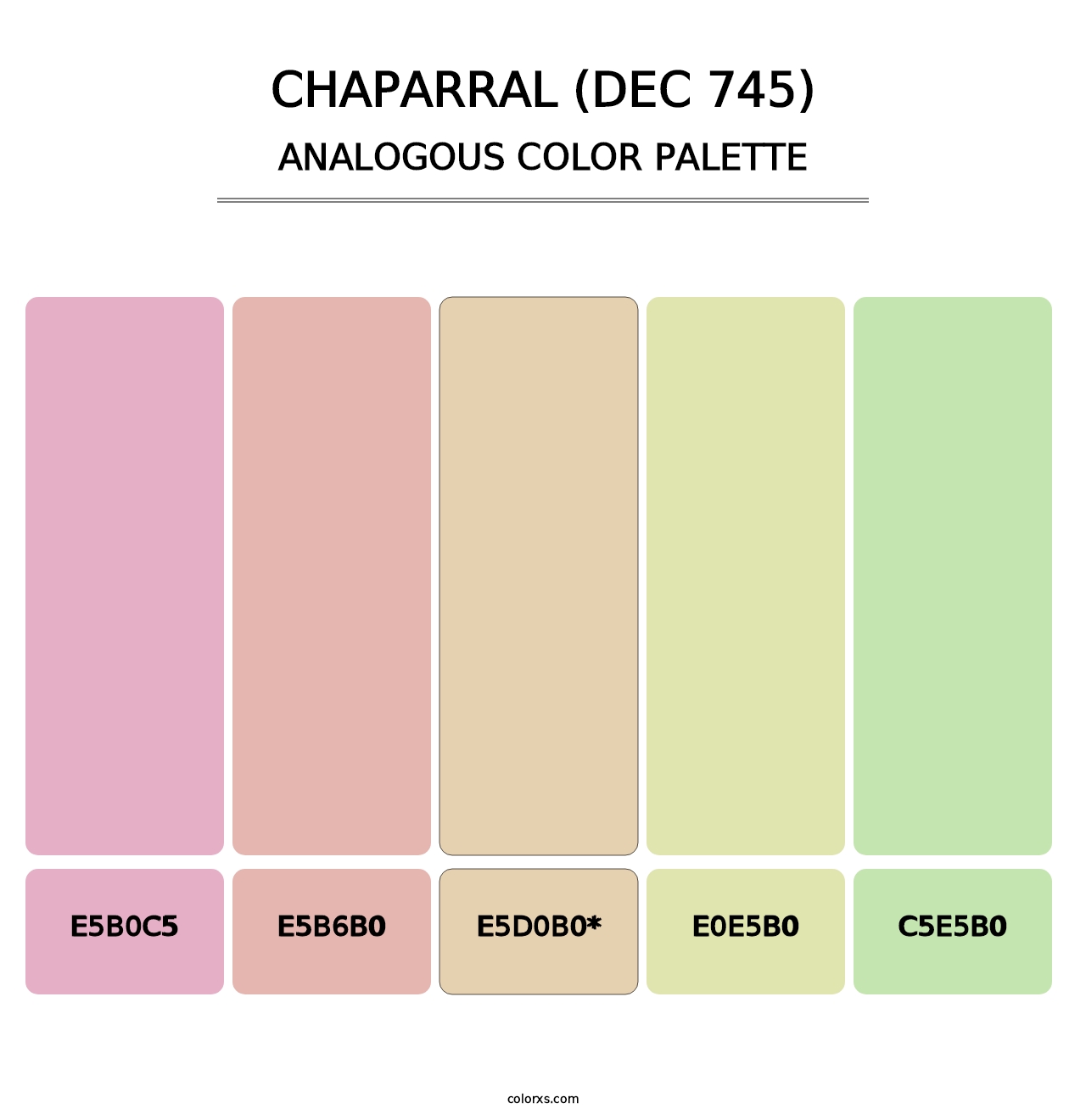 Chaparral (DEC 745) - Analogous Color Palette