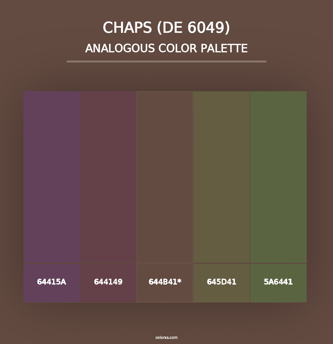 Chaps (DE 6049) - Analogous Color Palette