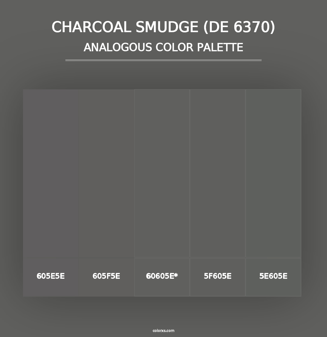 Charcoal Smudge (DE 6370) - Analogous Color Palette