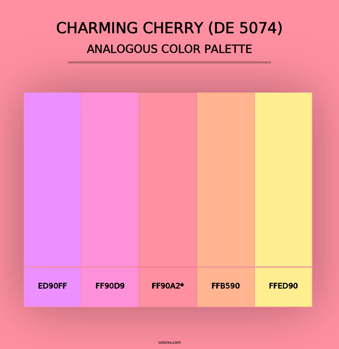 Charming Cherry (DE 5074) - Analogous Color Palette