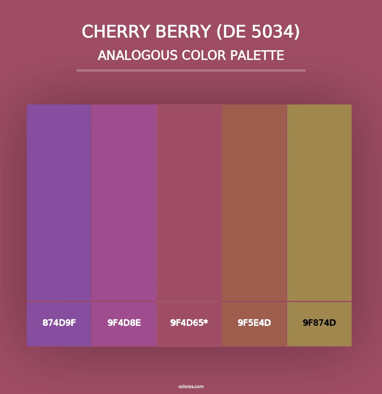 Cherry Berry (DE 5034) - Analogous Color Palette