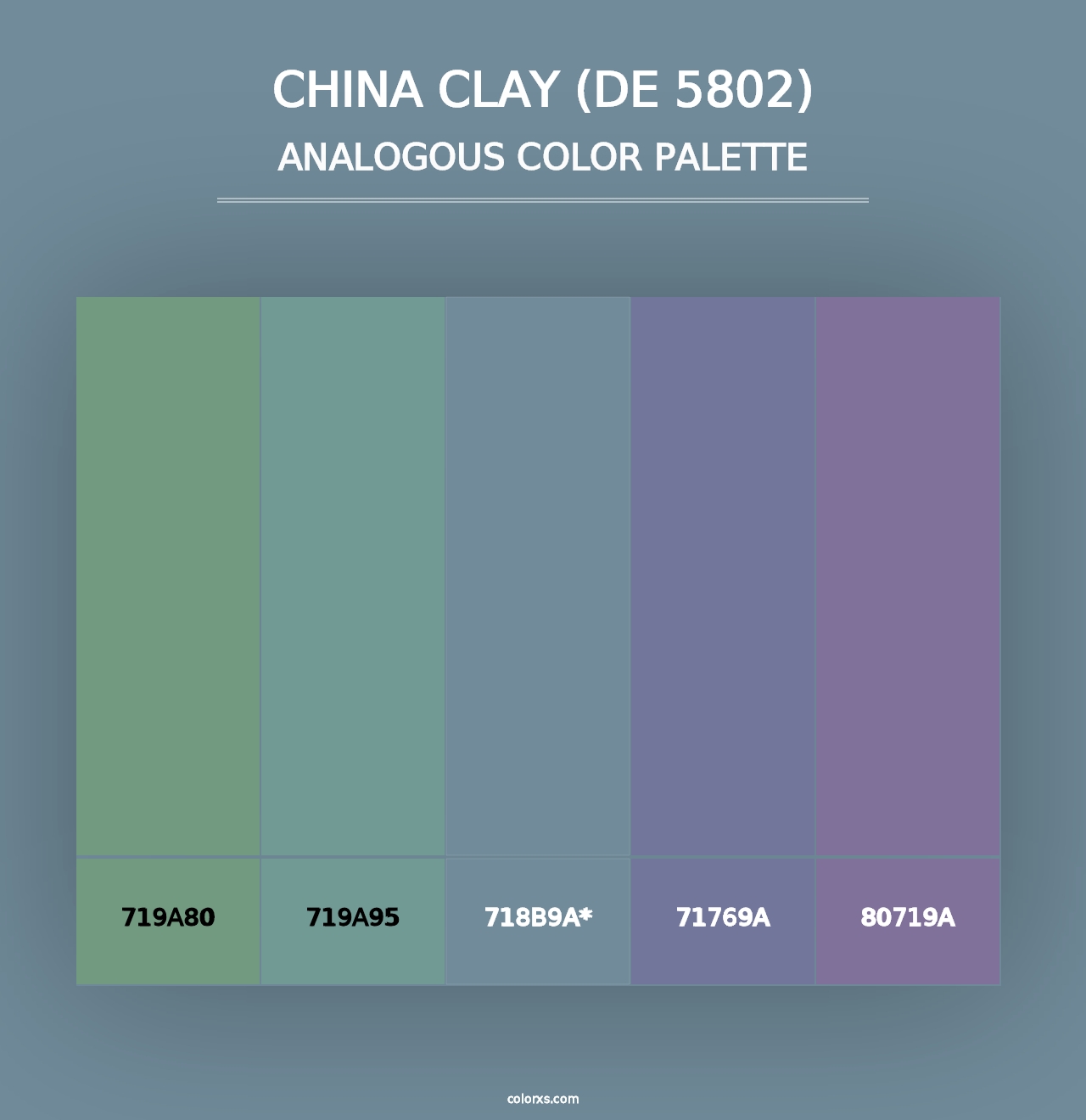 China Clay (DE 5802) - Analogous Color Palette