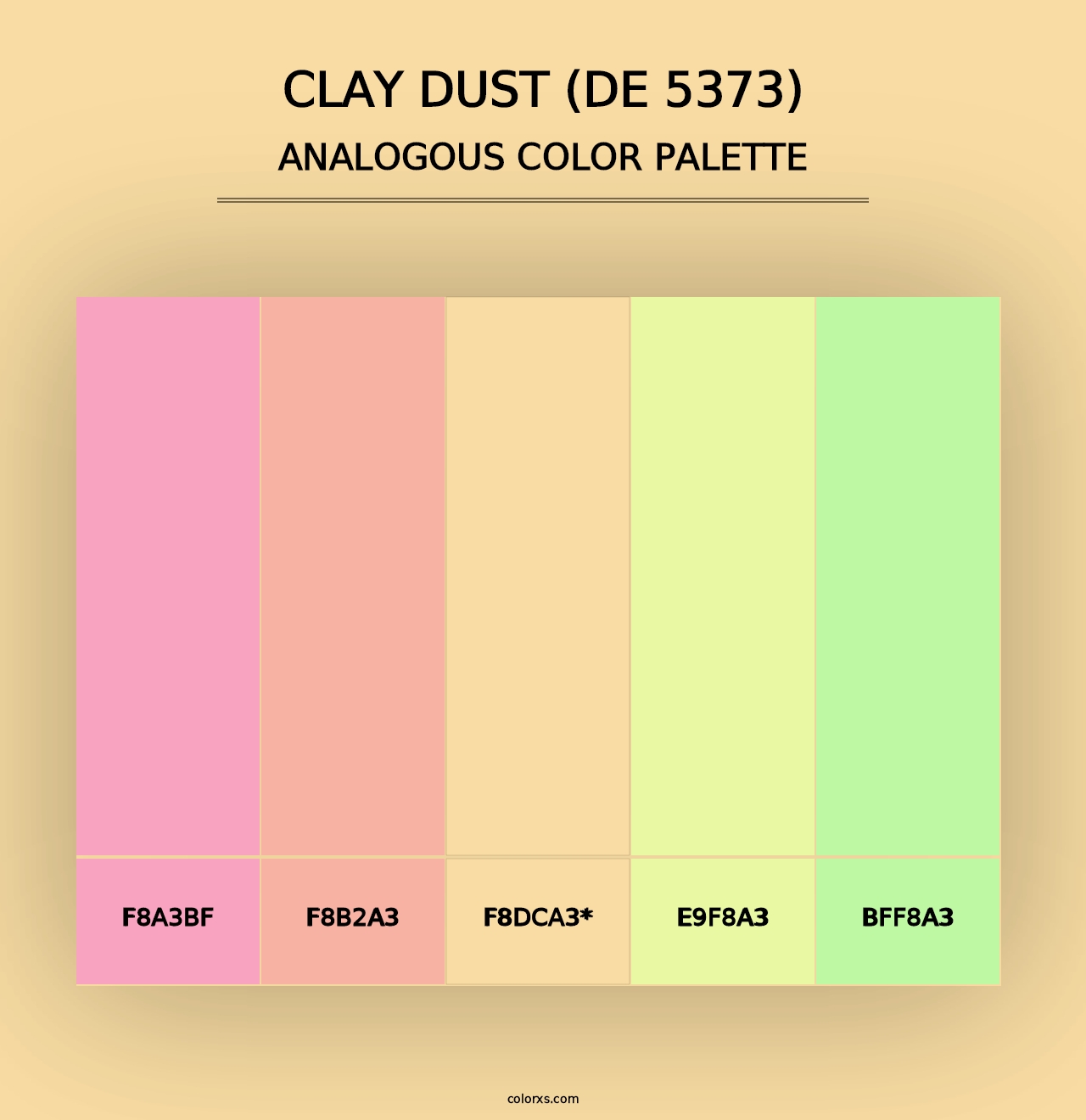 Clay Dust (DE 5373) - Analogous Color Palette