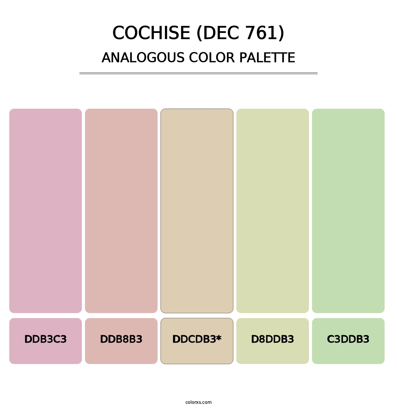 Cochise (DEC 761) - Analogous Color Palette