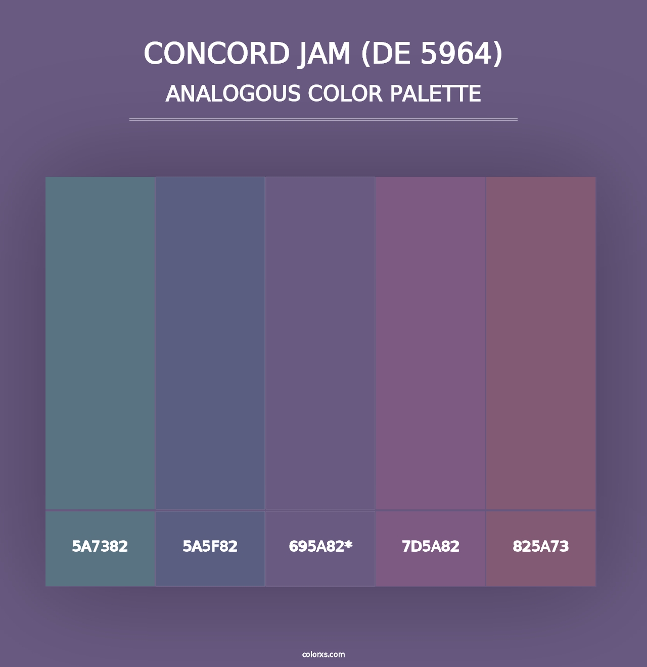 Concord Jam (DE 5964) - Analogous Color Palette