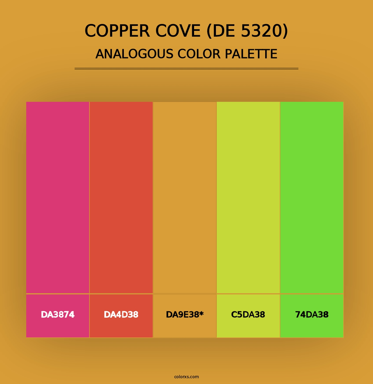 Copper Cove (DE 5320) - Analogous Color Palette