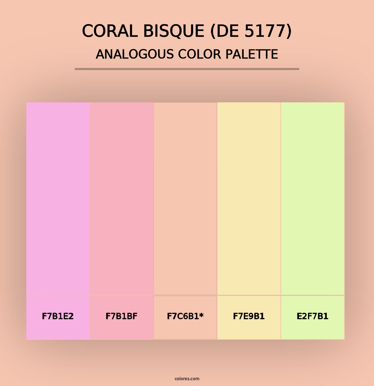 Coral Bisque (DE 5177) - Analogous Color Palette