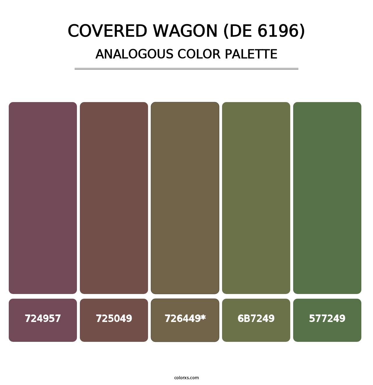 Covered Wagon (DE 6196) - Analogous Color Palette