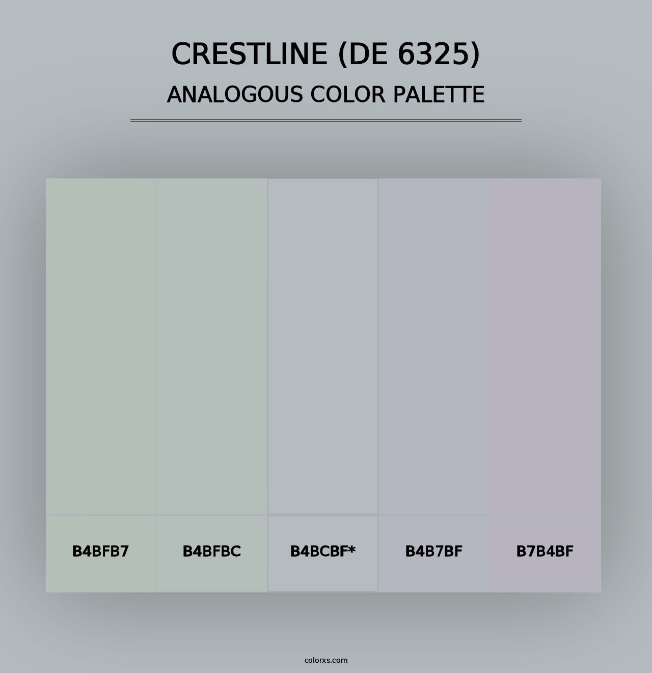 Crestline (DE 6325) - Analogous Color Palette