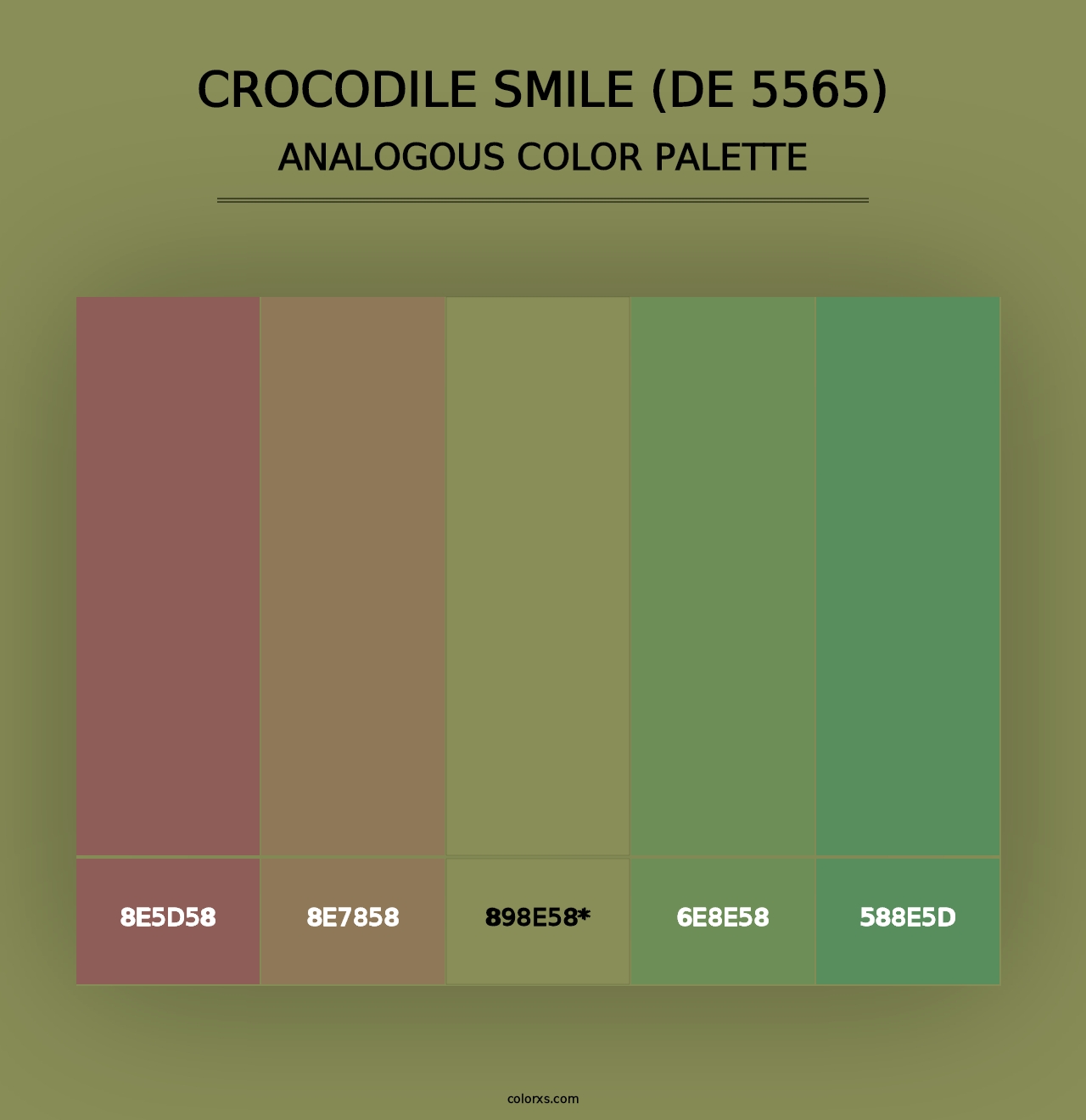 Crocodile Smile (DE 5565) - Analogous Color Palette