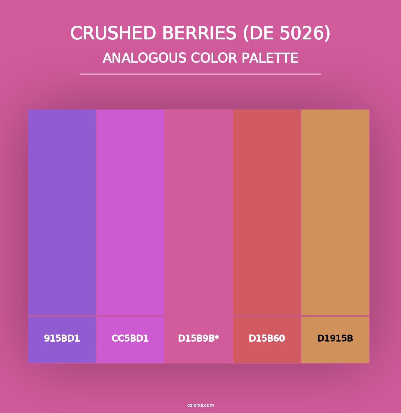 Crushed Berries (DE 5026) - Analogous Color Palette