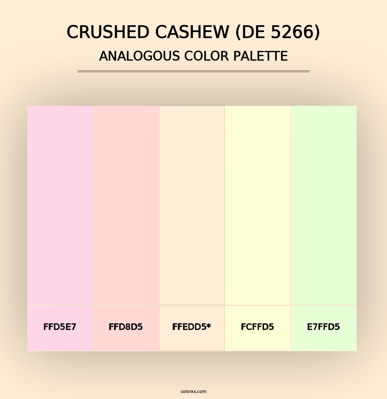 Crushed Cashew (DE 5266) - Analogous Color Palette