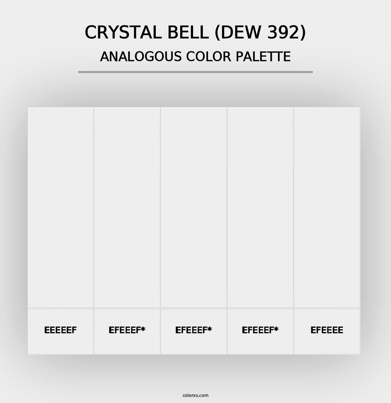 Crystal Bell (DEW 392) - Analogous Color Palette