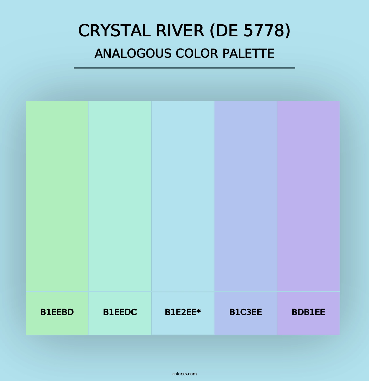 Crystal River (DE 5778) - Analogous Color Palette