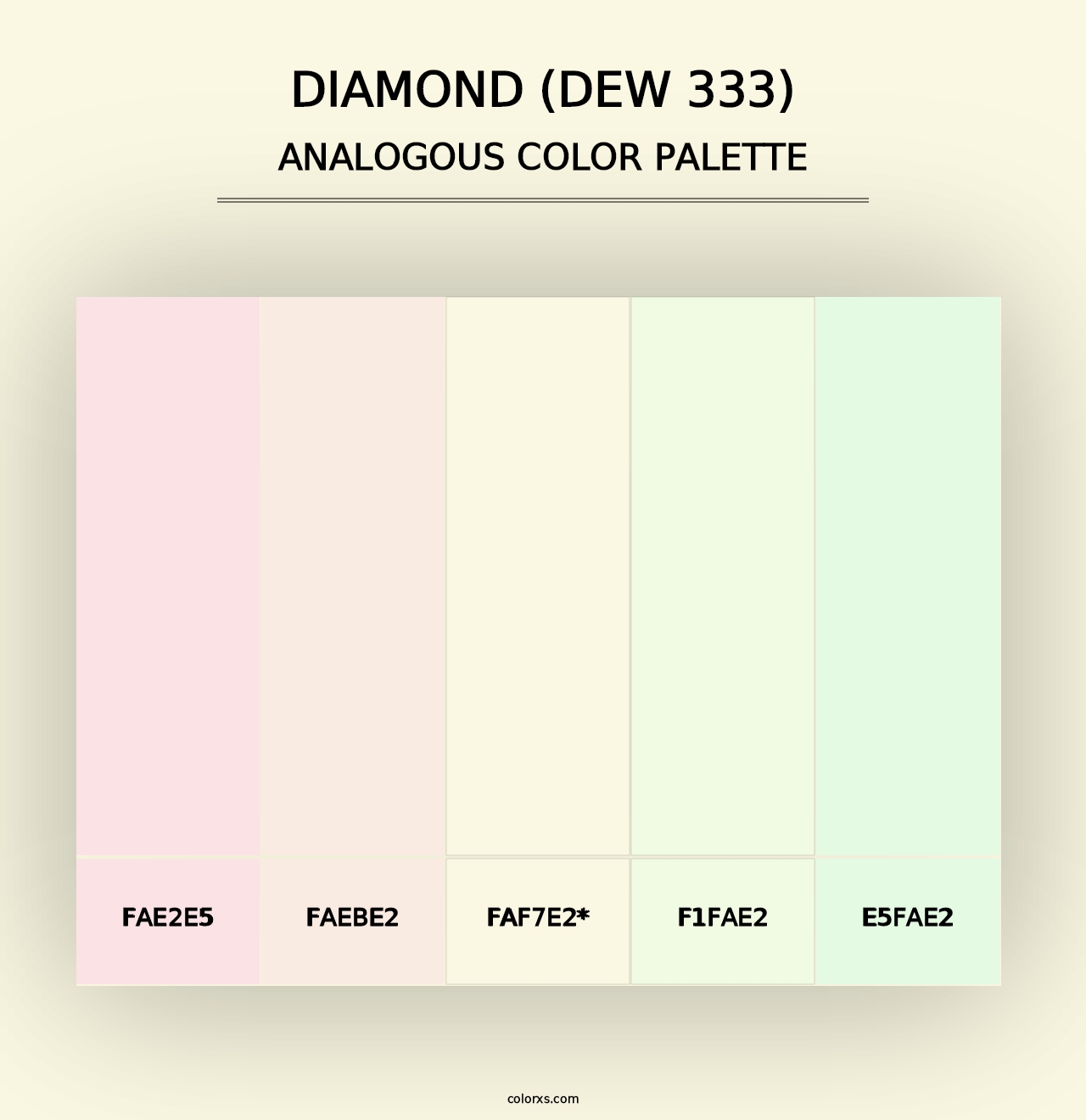 Diamond (DEW 333) - Analogous Color Palette