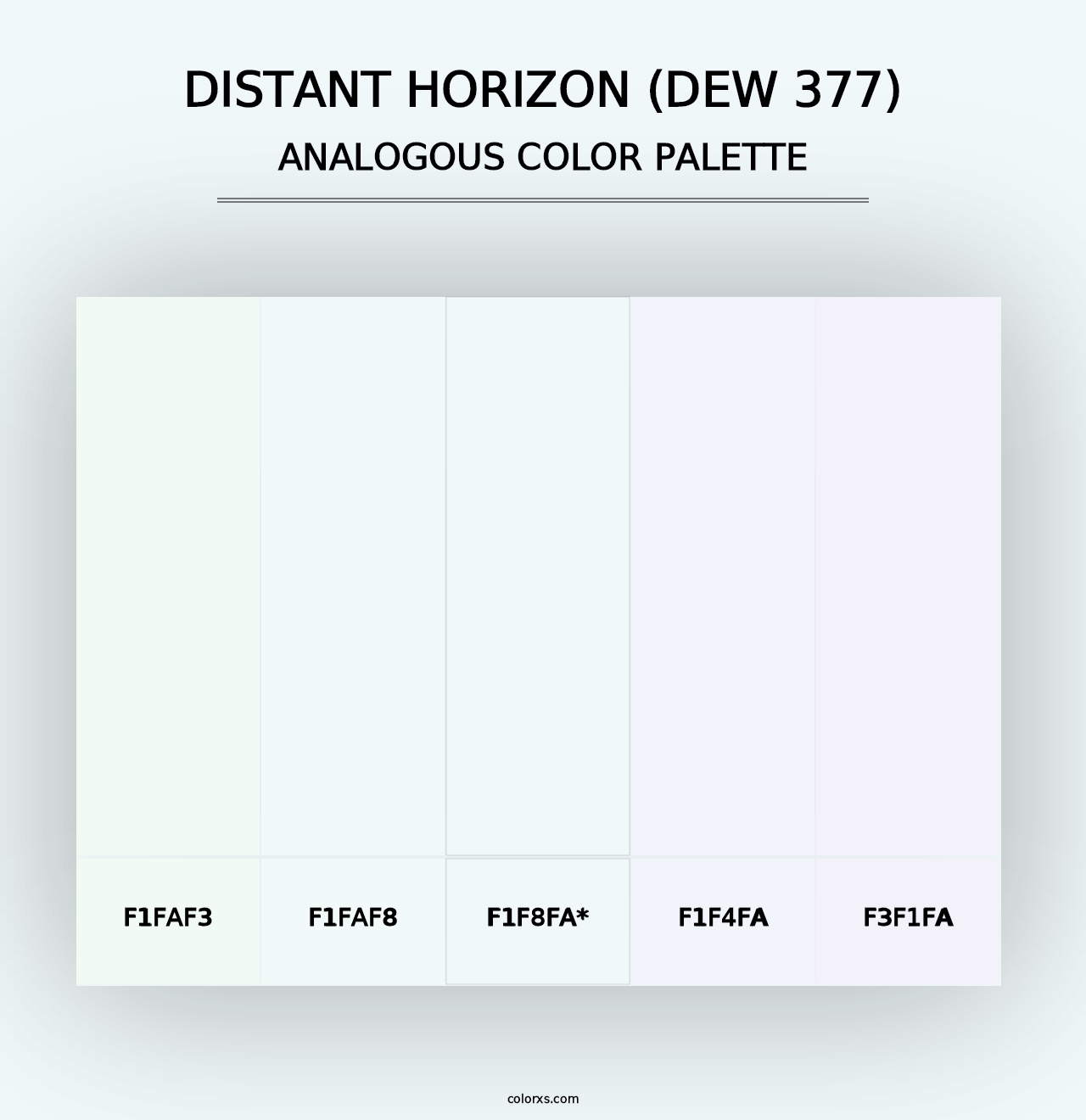 Distant Horizon (DEW 377) - Analogous Color Palette