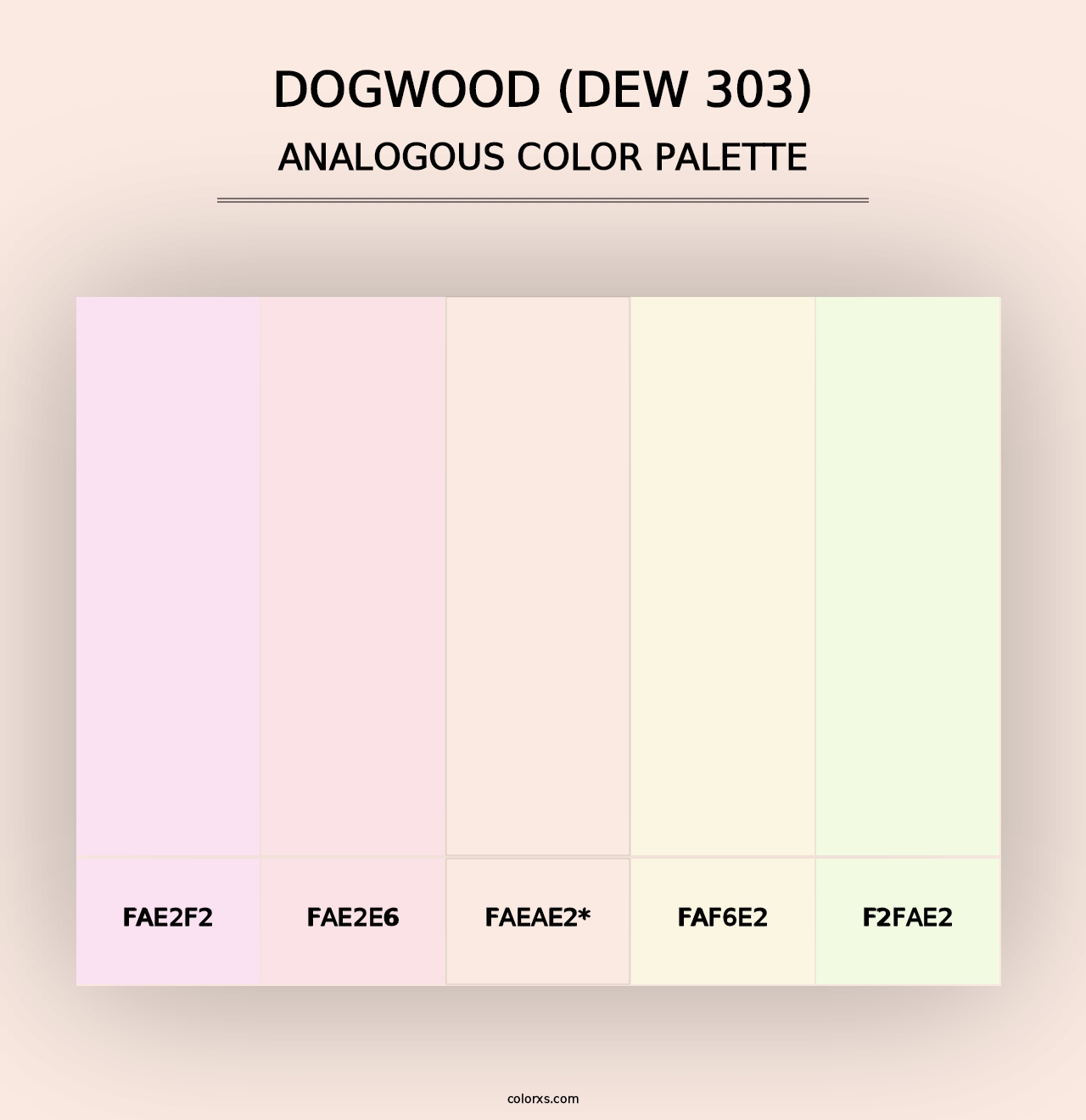 Dogwood (DEW 303) - Analogous Color Palette