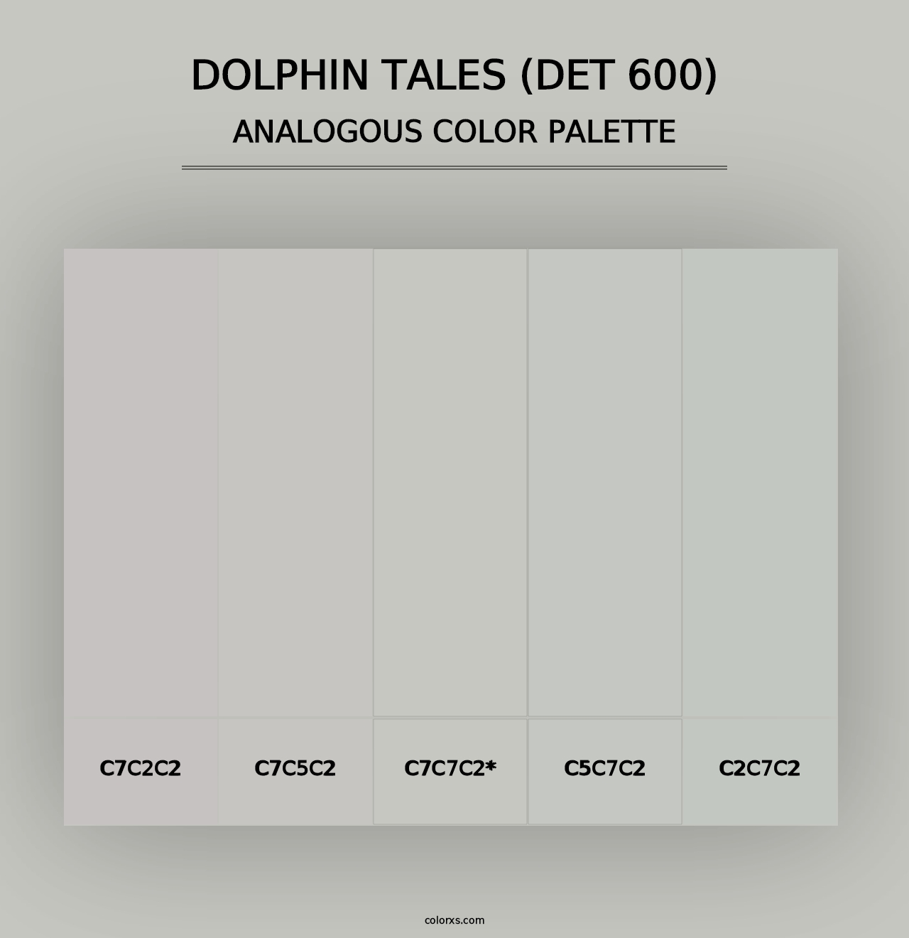 Dolphin Tales (DET 600) - Analogous Color Palette