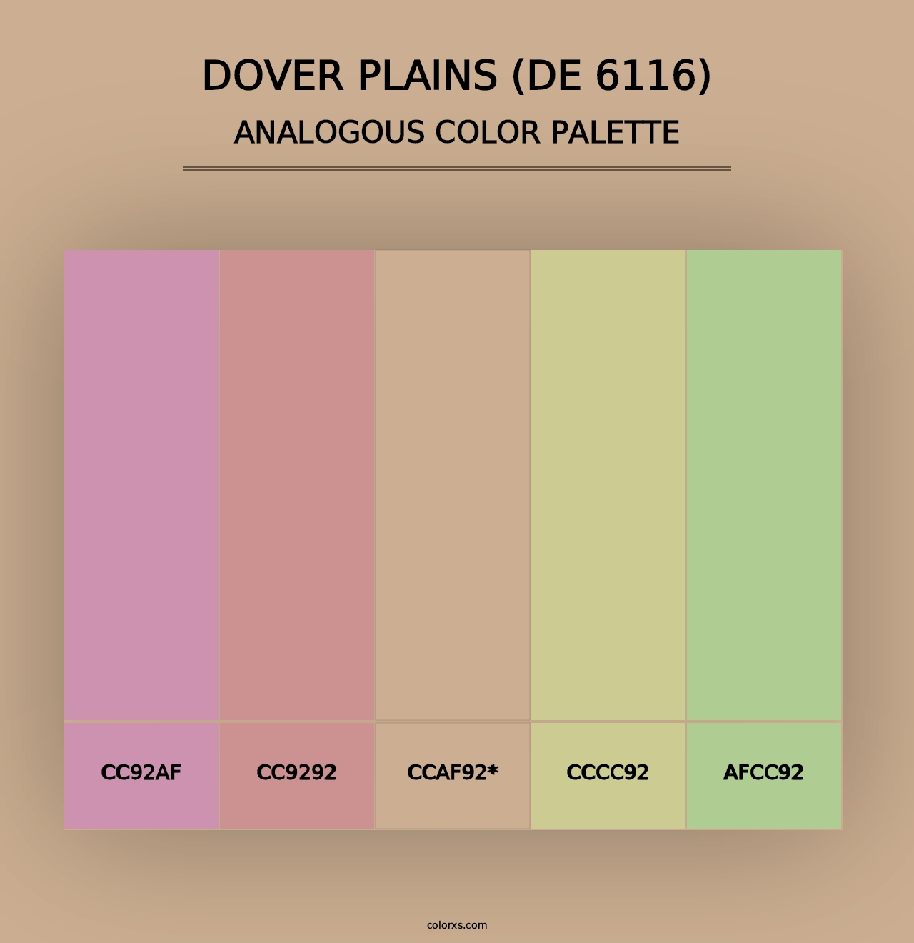 Dover Plains (DE 6116) - Analogous Color Palette