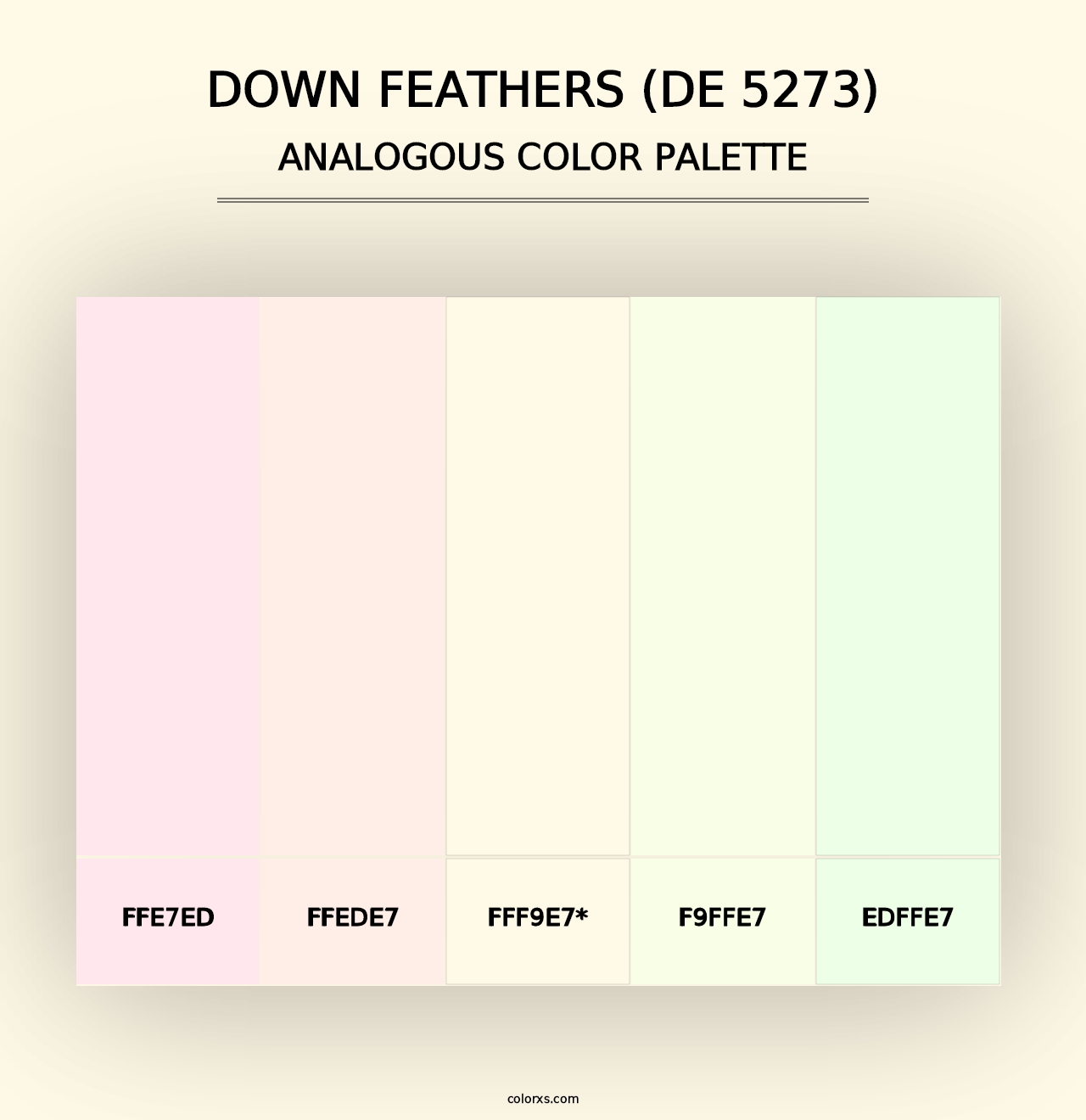 Down Feathers (DE 5273) - Analogous Color Palette