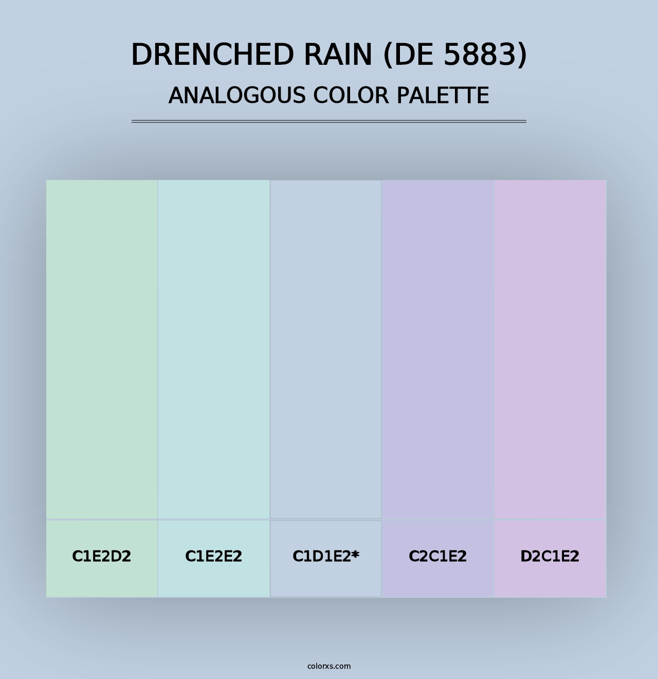 Drenched Rain (DE 5883) - Analogous Color Palette