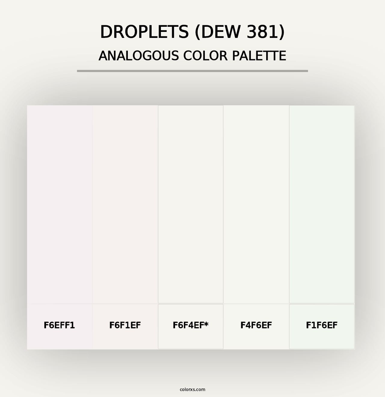 Droplets (DEW 381) - Analogous Color Palette