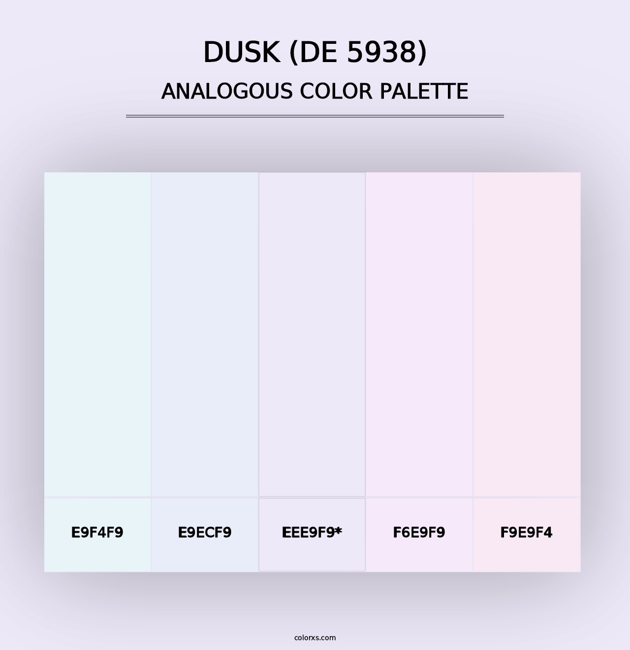 Dusk (DE 5938) - Analogous Color Palette