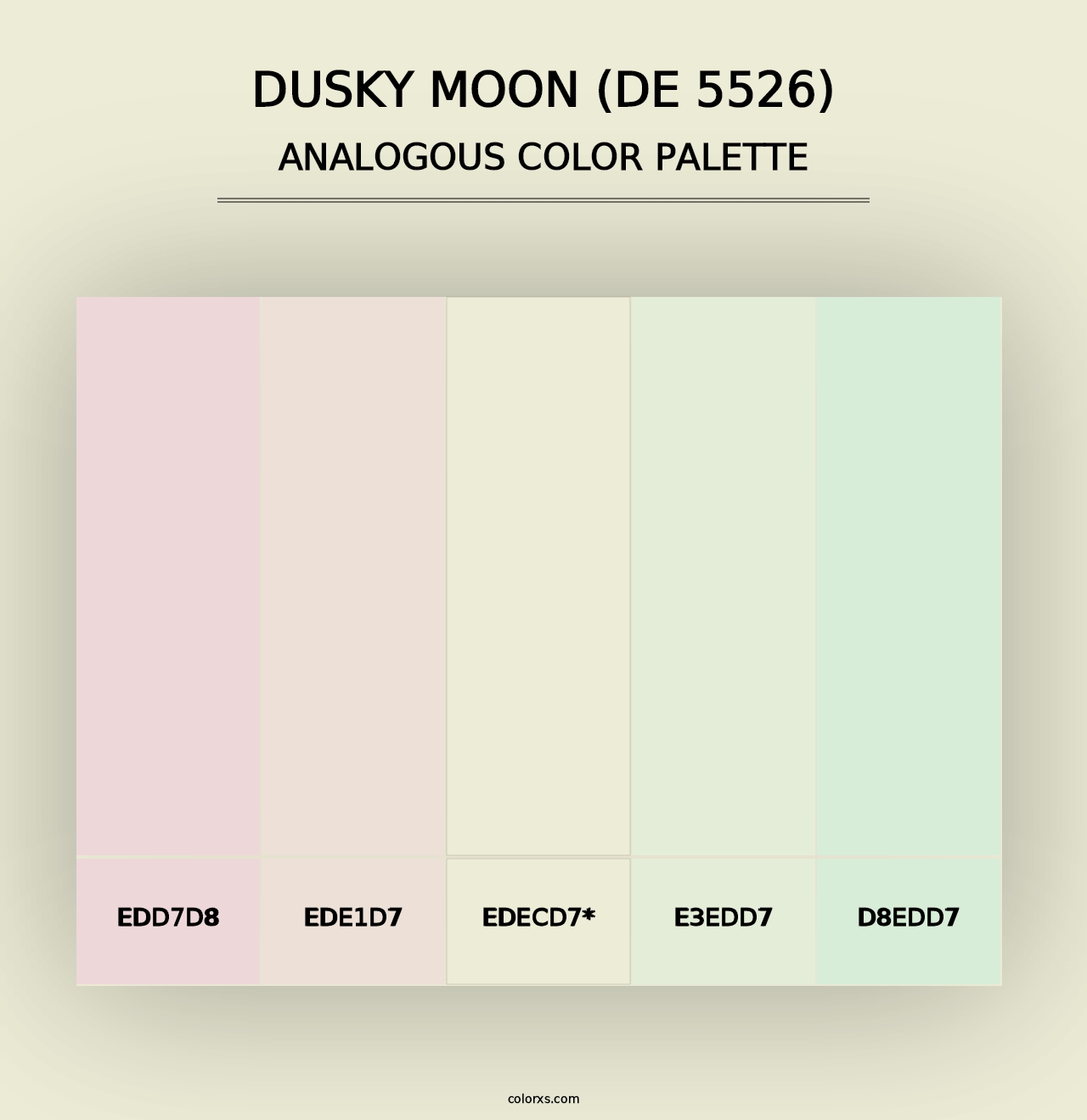 Dusky Moon (DE 5526) - Analogous Color Palette