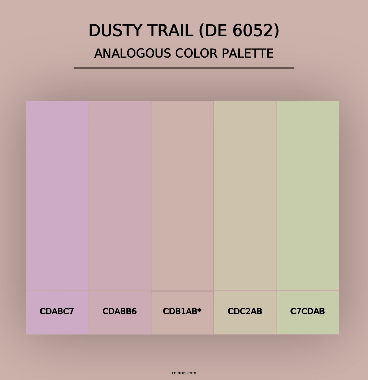 Dusty Trail (DE 6052) - Analogous Color Palette