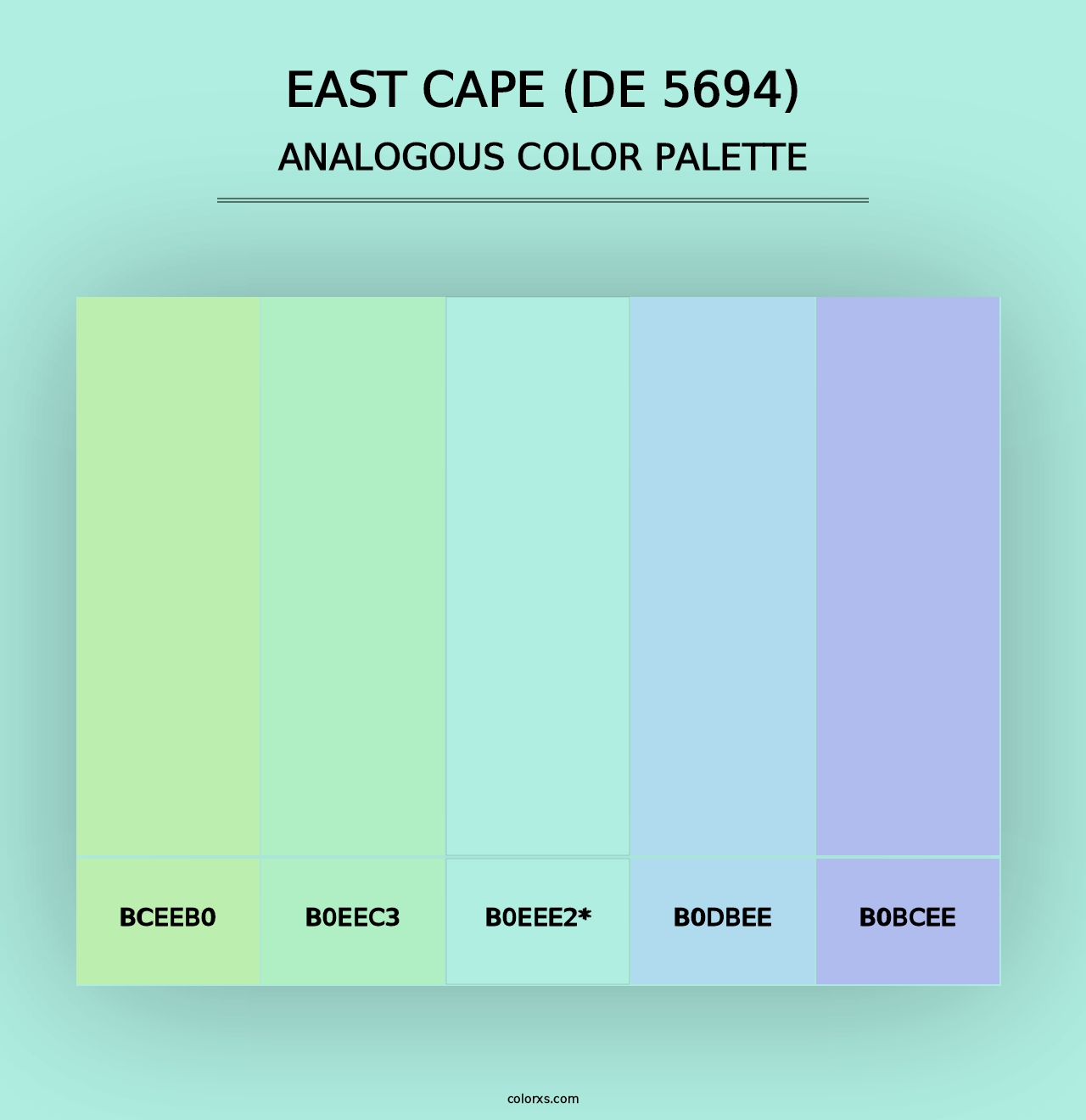 East Cape (DE 5694) - Analogous Color Palette