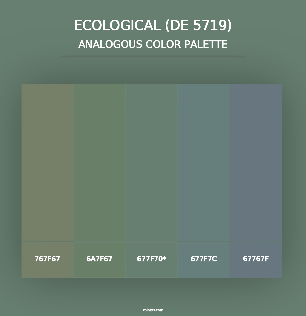 Ecological (DE 5719) - Analogous Color Palette