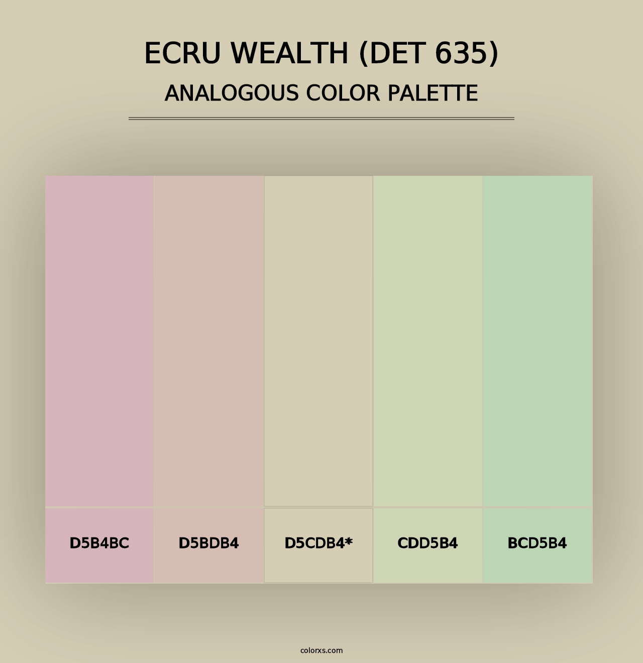 Ecru Wealth (DET 635) - Analogous Color Palette