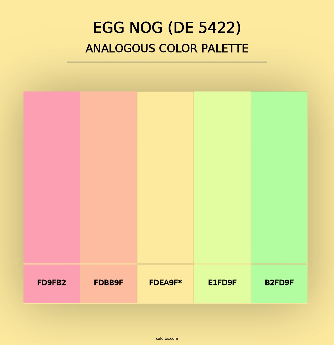 Egg Nog (DE 5422) - Analogous Color Palette