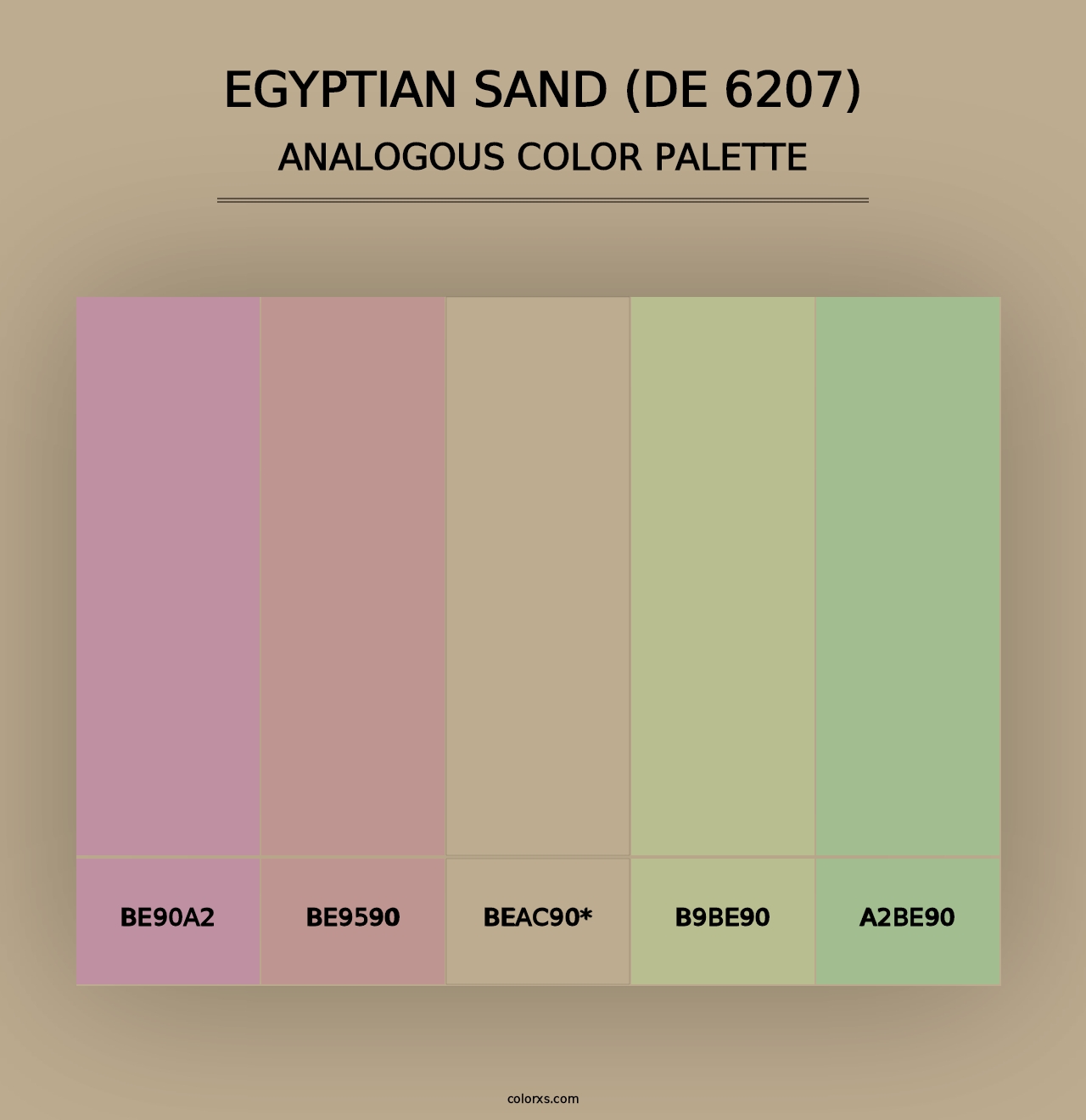 Egyptian Sand (DE 6207) - Analogous Color Palette