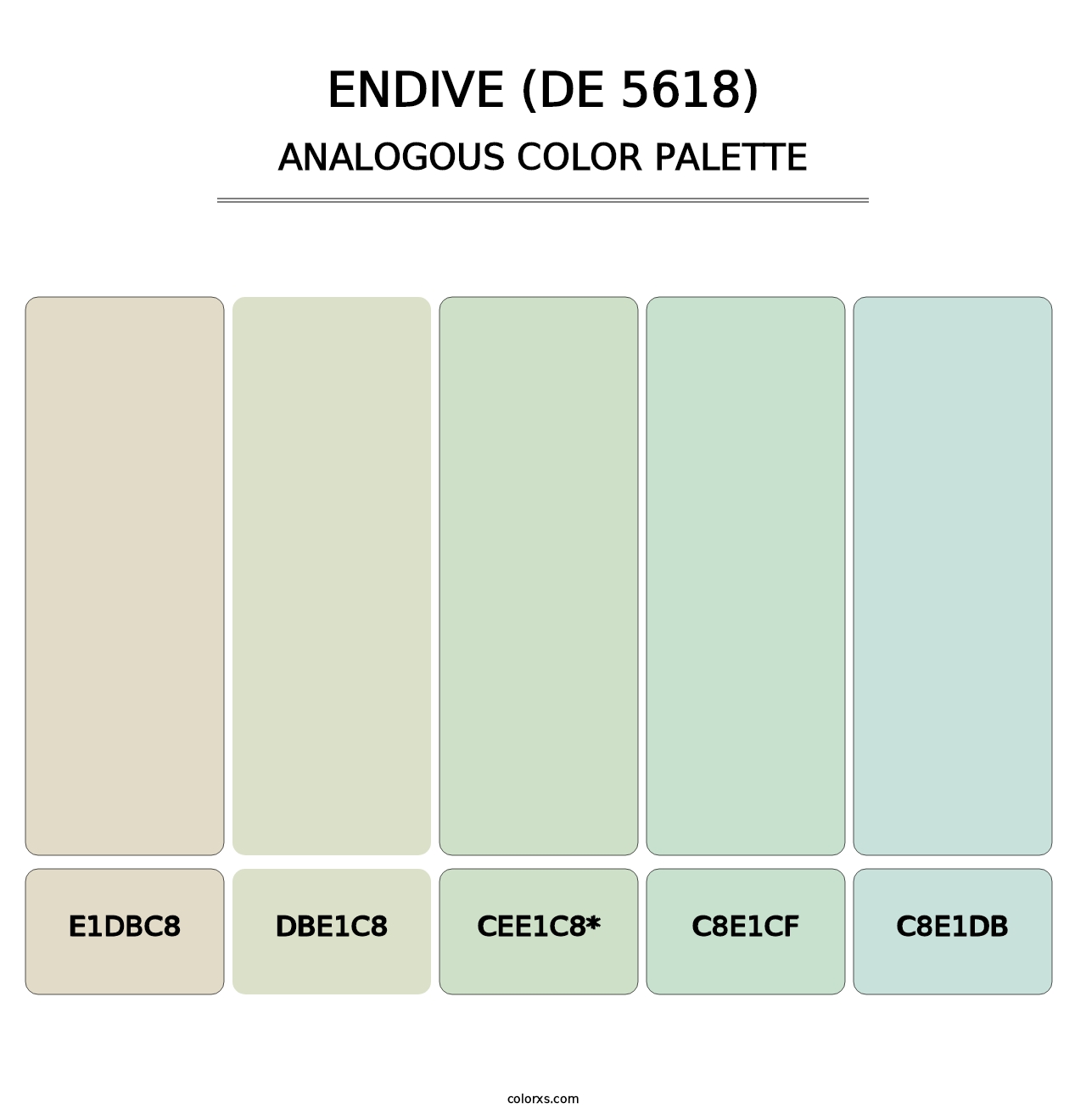 Endive (DE 5618) - Analogous Color Palette