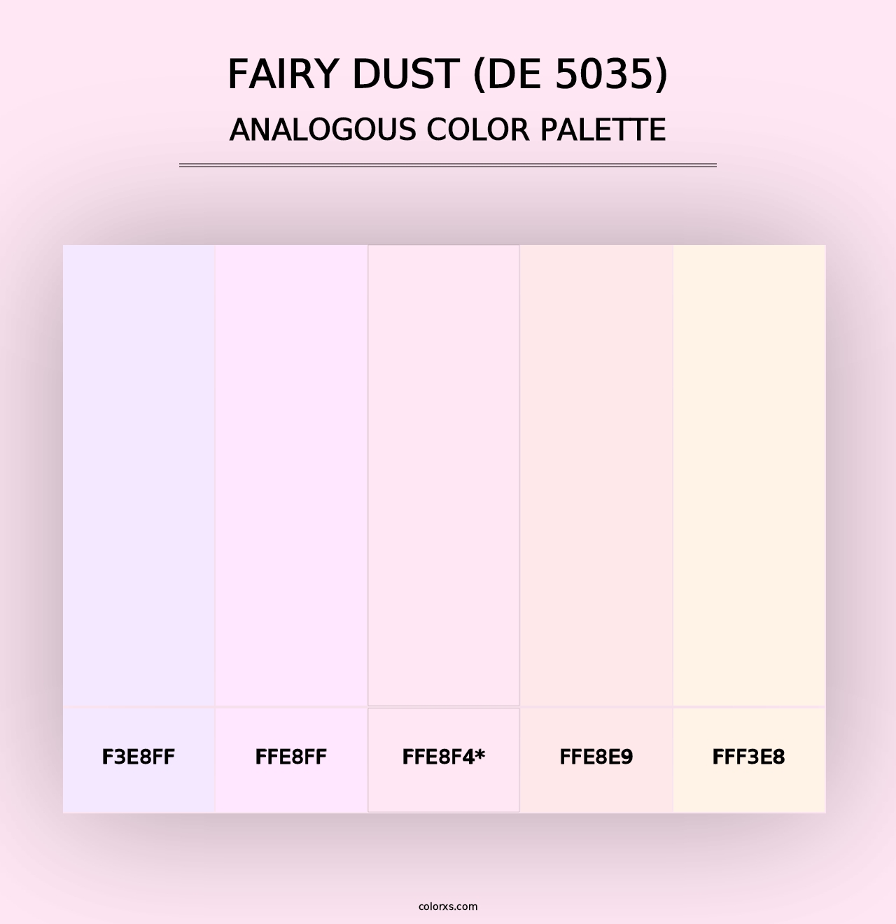 Fairy Dust (DE 5035) - Analogous Color Palette