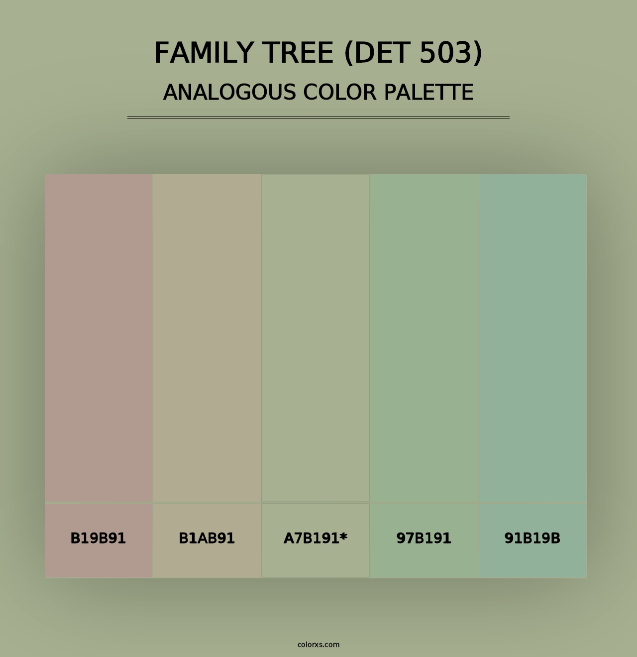 Family Tree (DET 503) - Analogous Color Palette