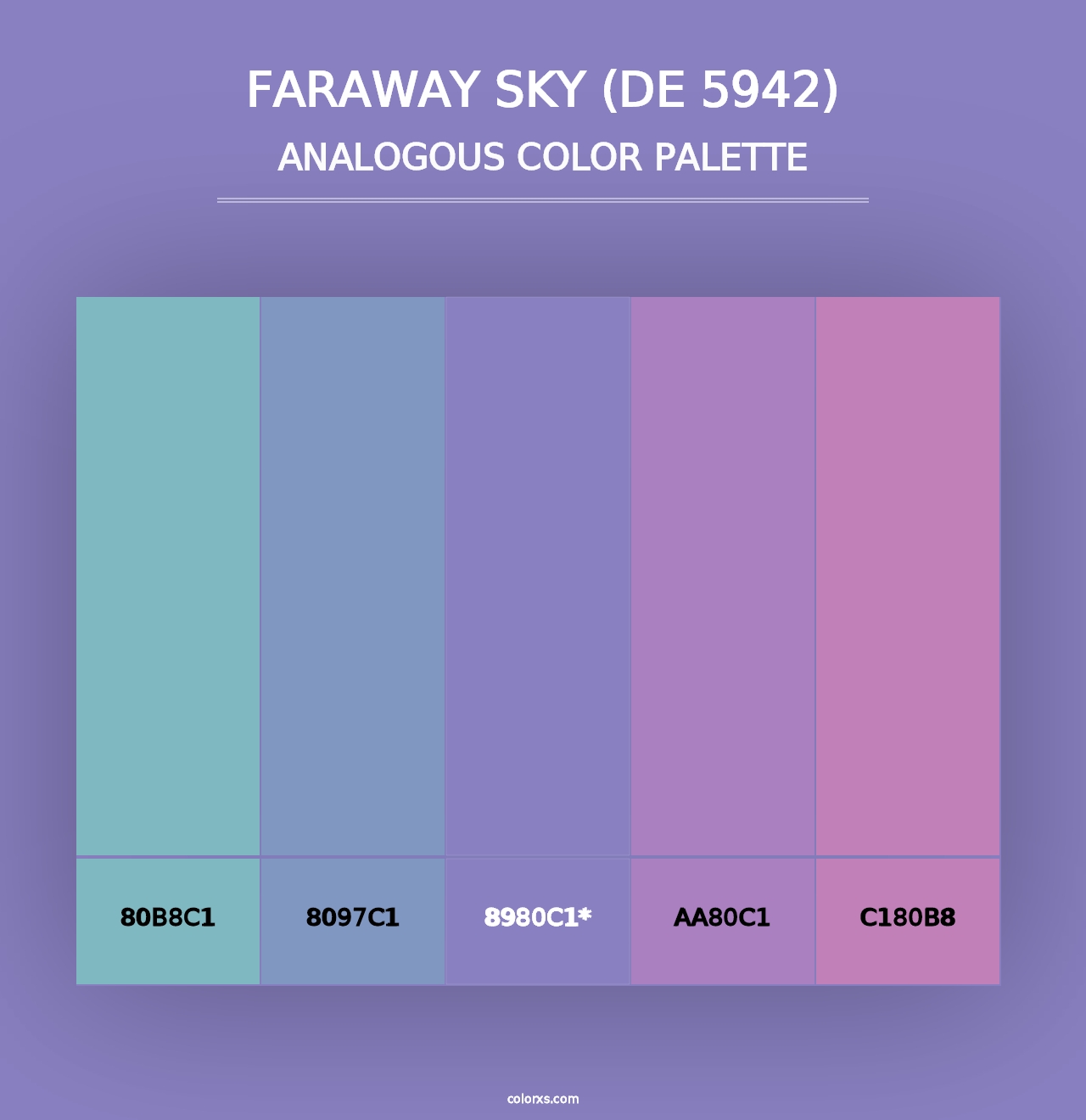 Faraway Sky (DE 5942) - Analogous Color Palette