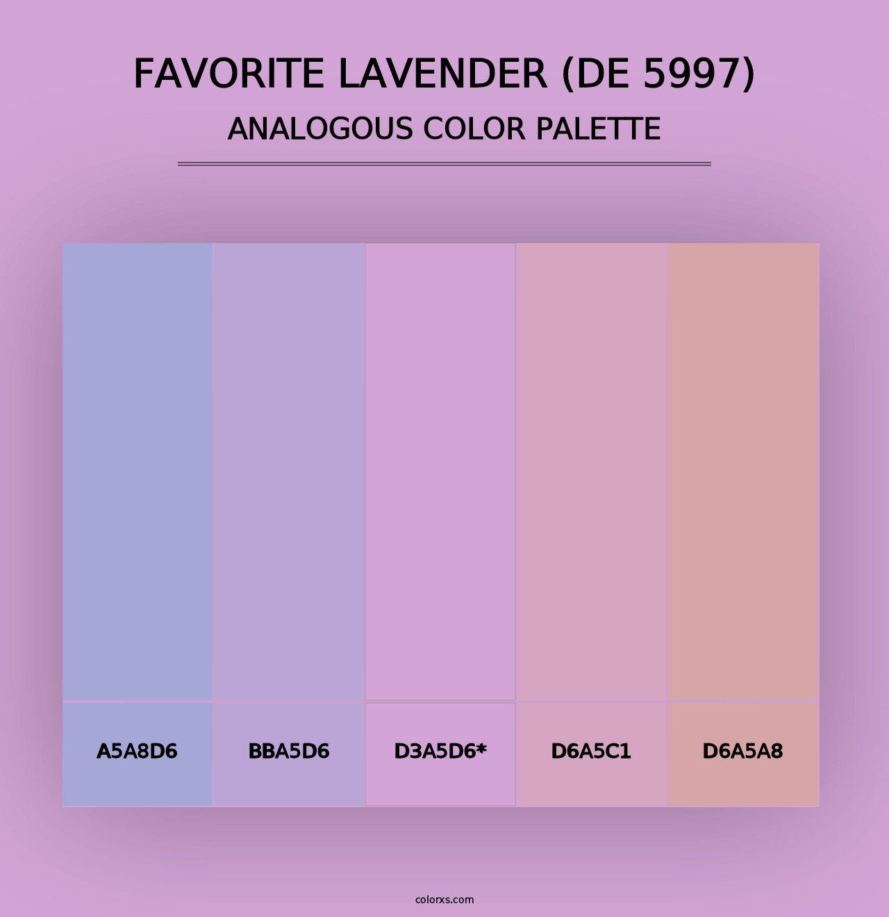 Favorite Lavender (DE 5997) - Analogous Color Palette