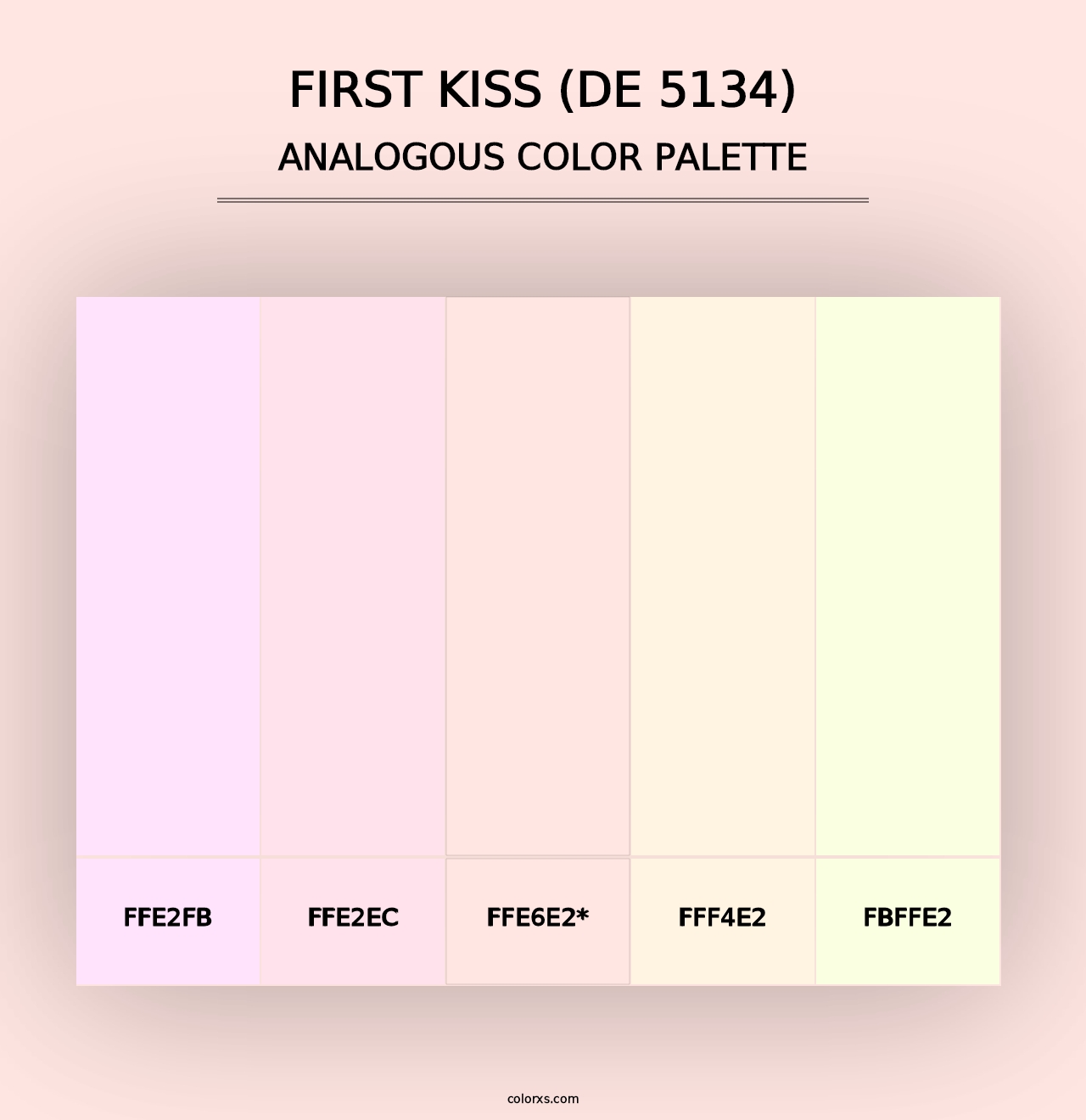 First Kiss (DE 5134) - Analogous Color Palette