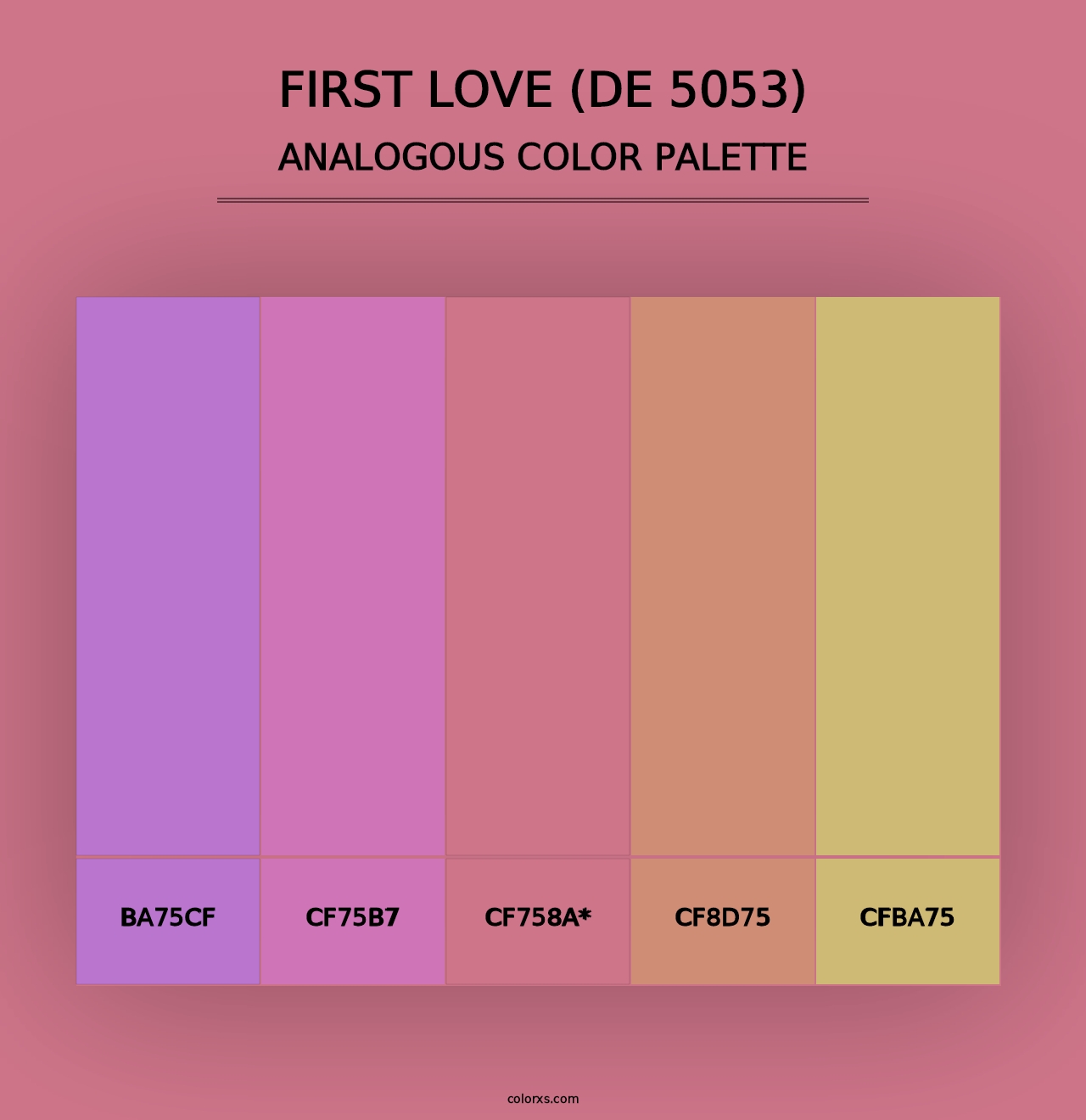 First Love (DE 5053) - Analogous Color Palette