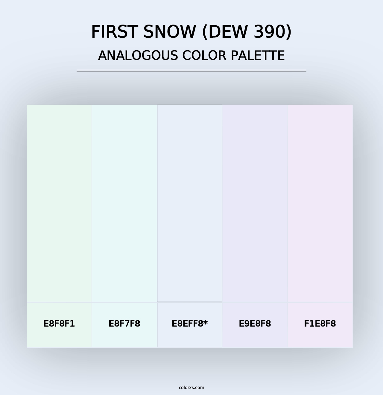 First Snow (DEW 390) - Analogous Color Palette