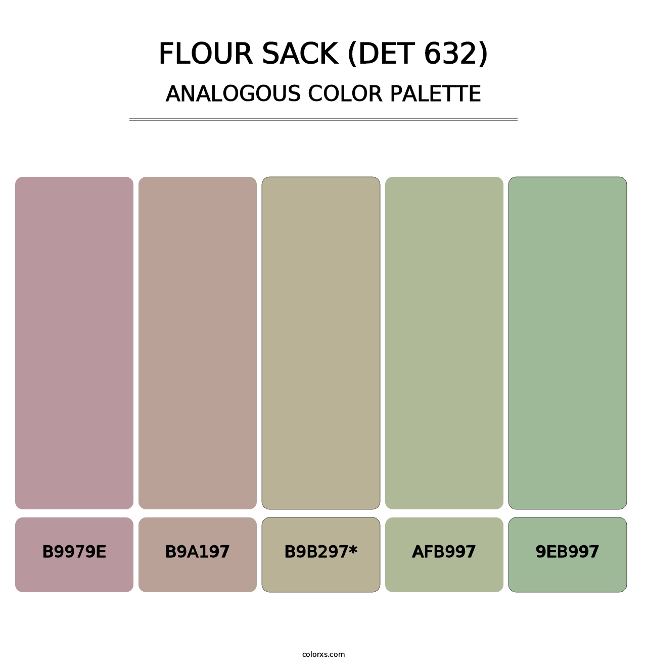 Flour Sack (DET 632) - Analogous Color Palette