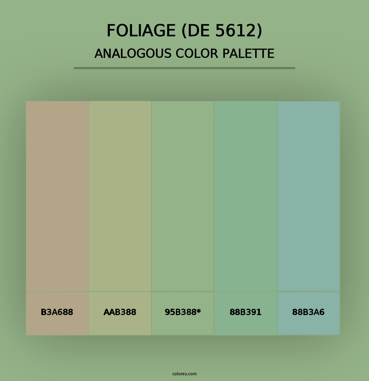 Foliage (DE 5612) - Analogous Color Palette