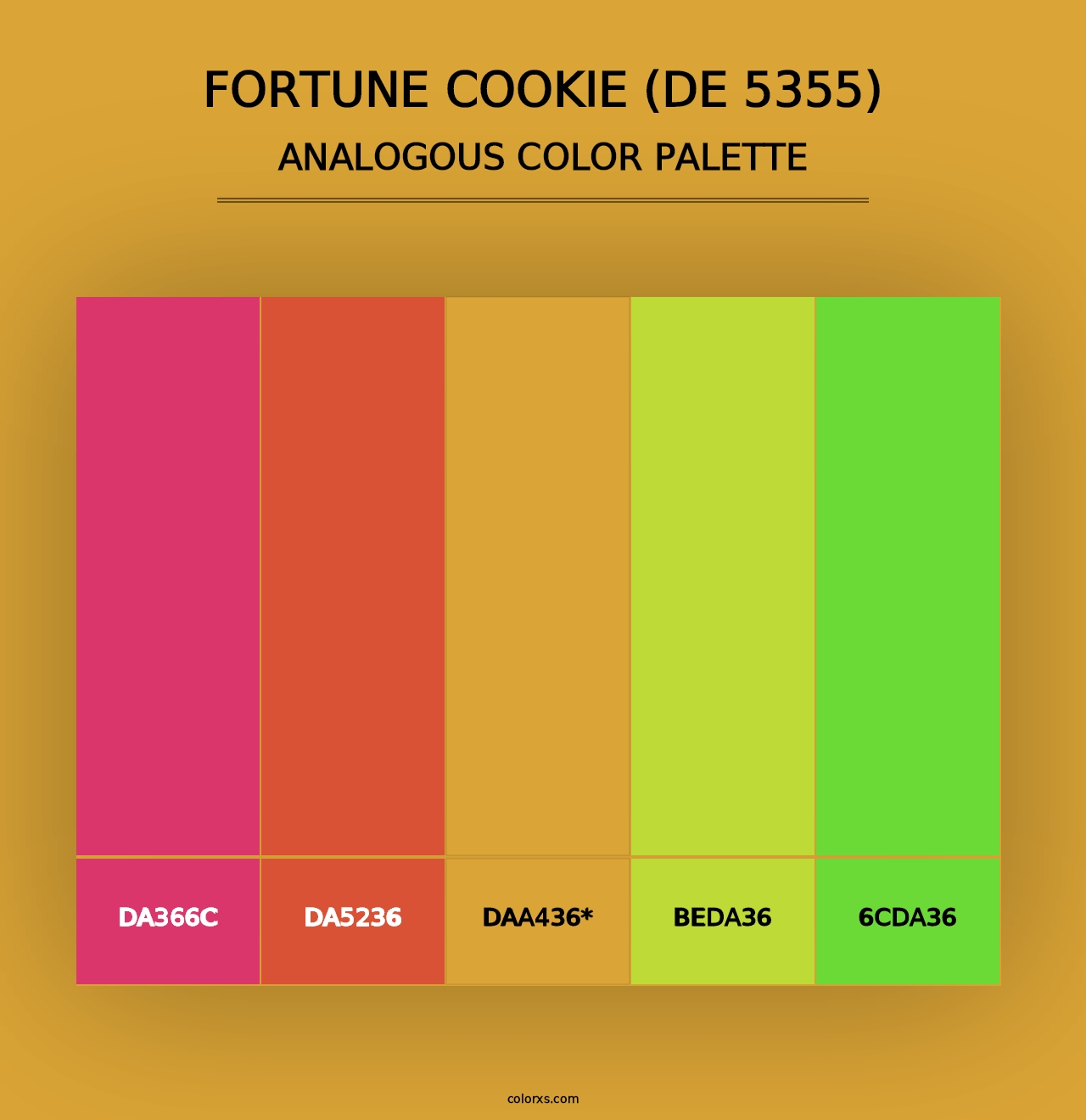 Fortune Cookie (DE 5355) - Analogous Color Palette