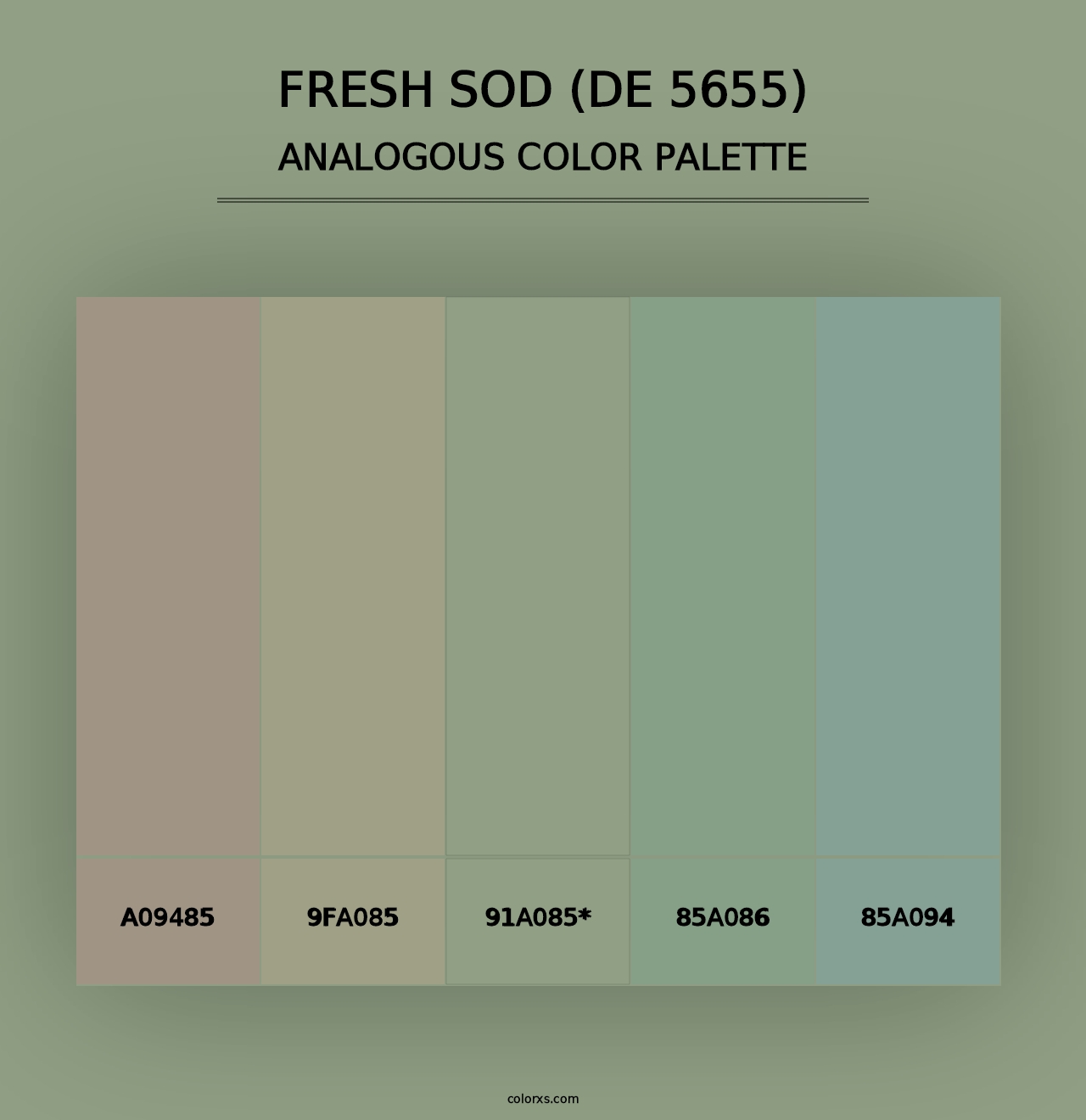 Fresh Sod (DE 5655) - Analogous Color Palette