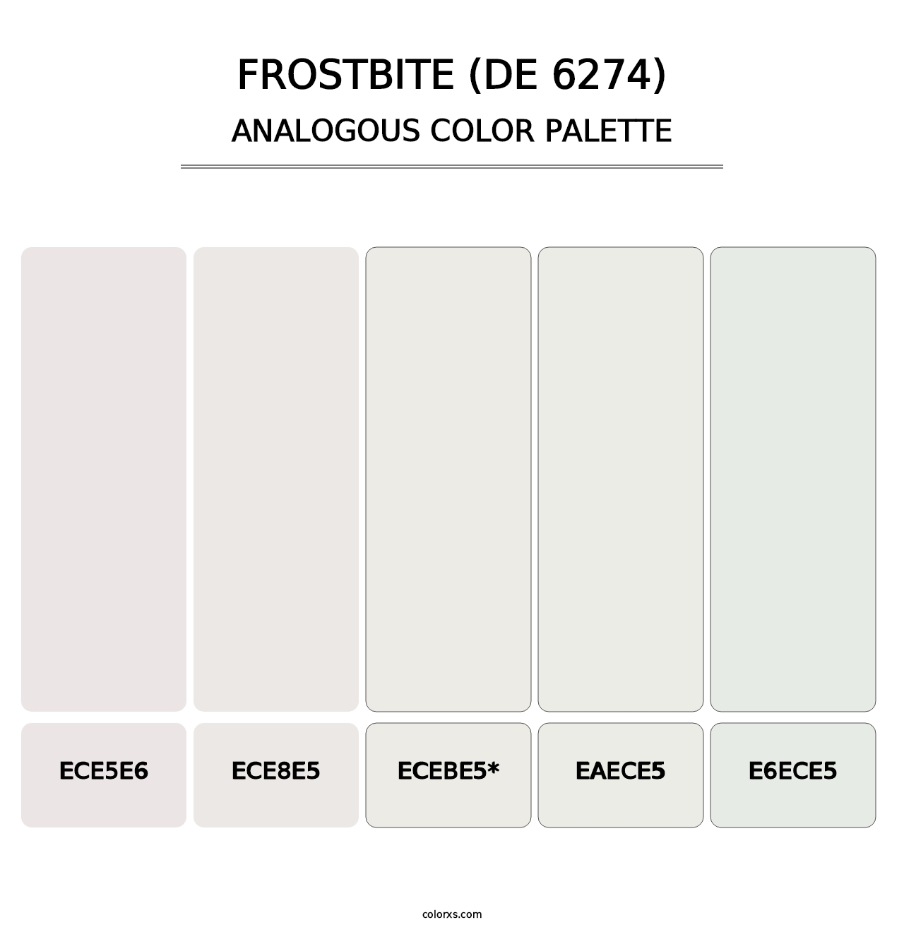 Frostbite (DE 6274) - Analogous Color Palette