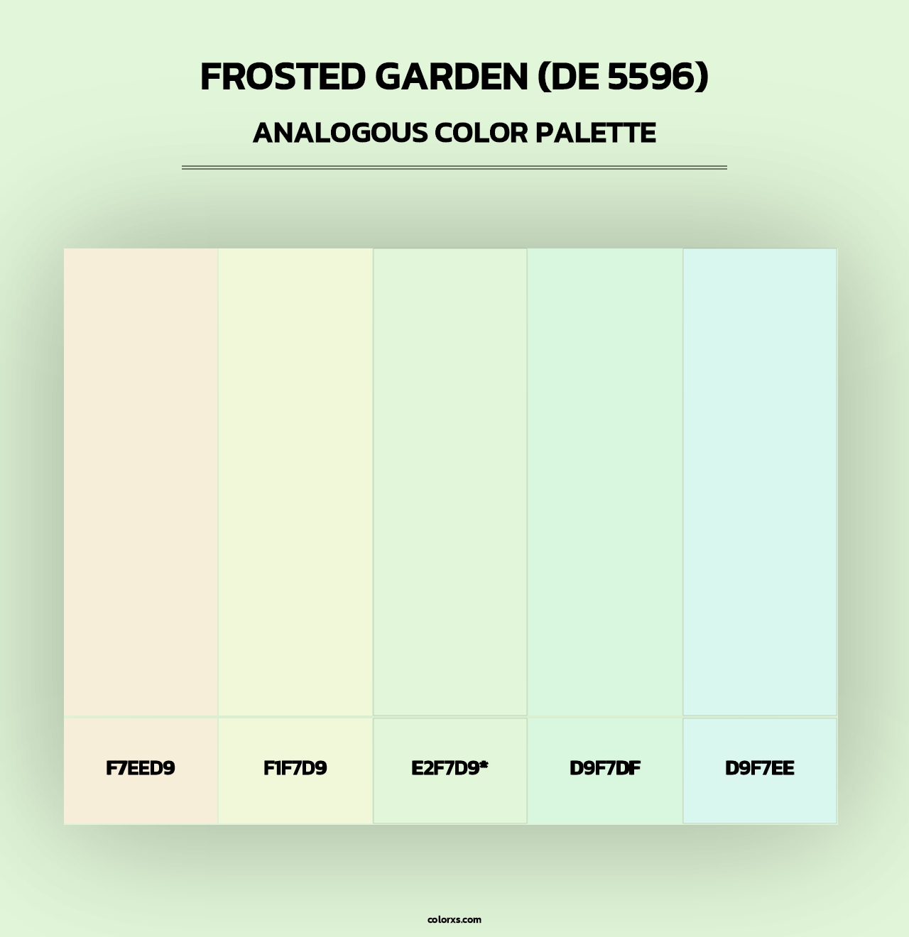 Frosted Garden (DE 5596) - Analogous Color Palette